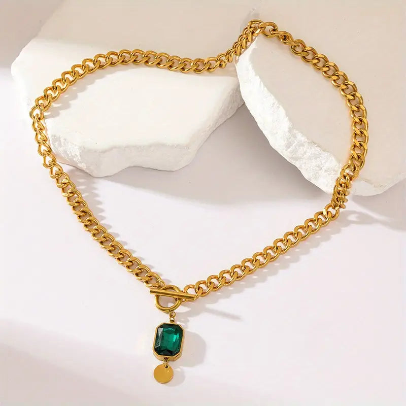 Oro Esmeralda Chain Collar
