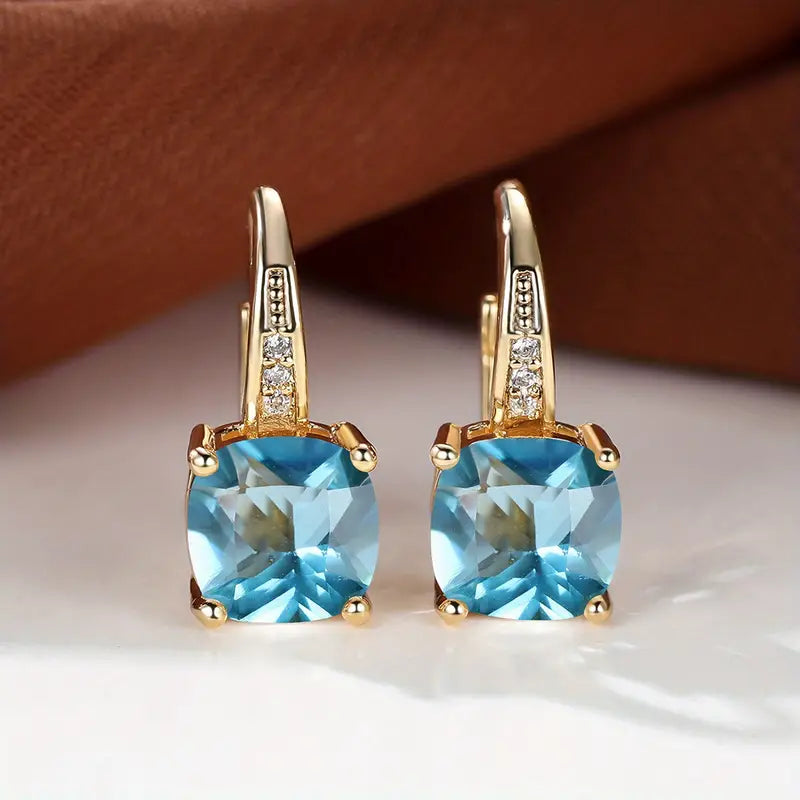 Mystic Piedra Aretes de Aro | Oro