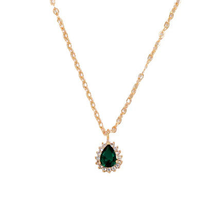 Oro Esmeralda Teardrop Collar