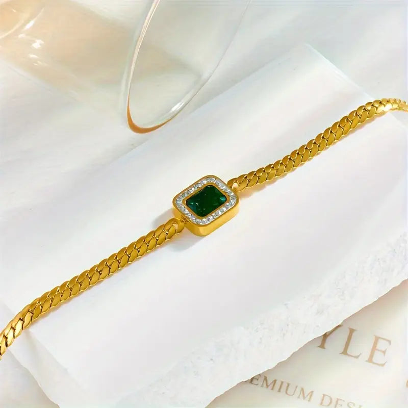 Oro Esmeralda Chain Pulsera