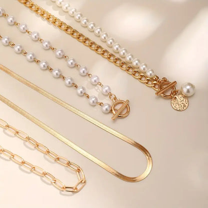 Modern Perla Layered Set de Collares