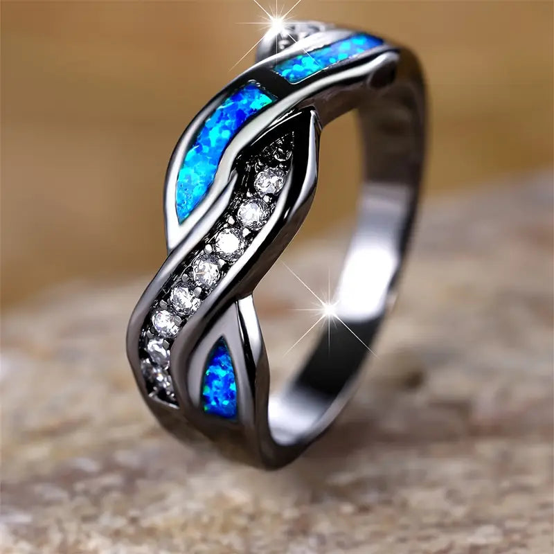 Thessia Lunebray Anillo | Blanco Oro