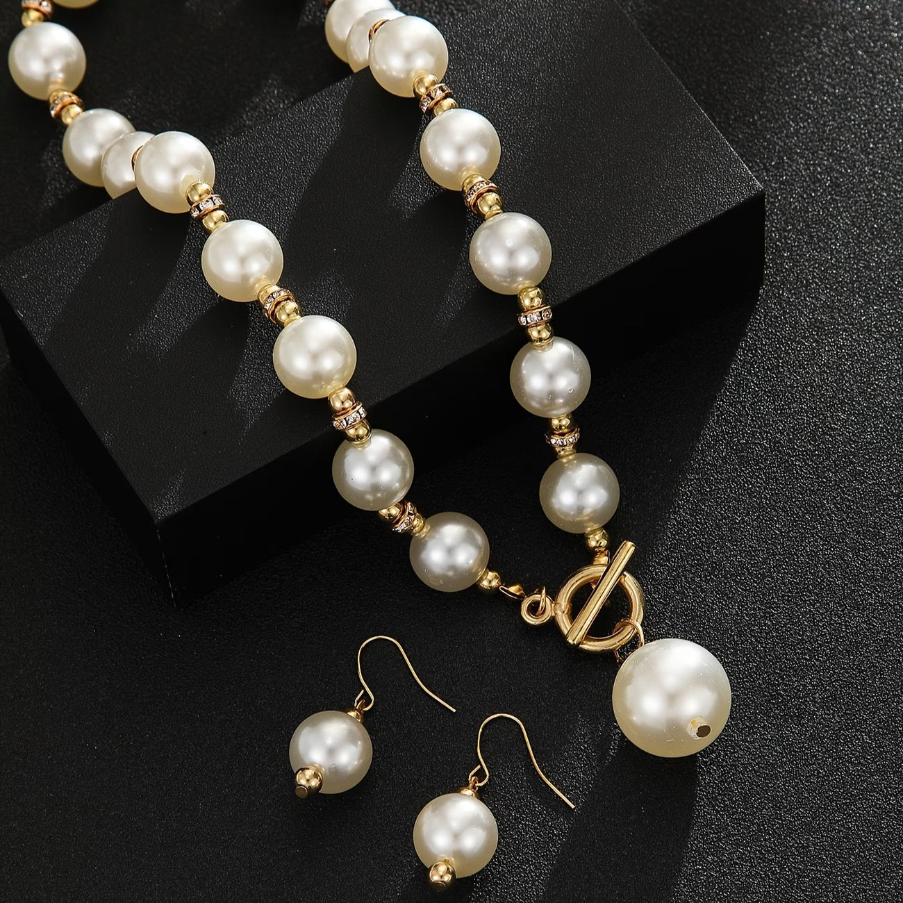 Chunky Perla Statement Set de Collares