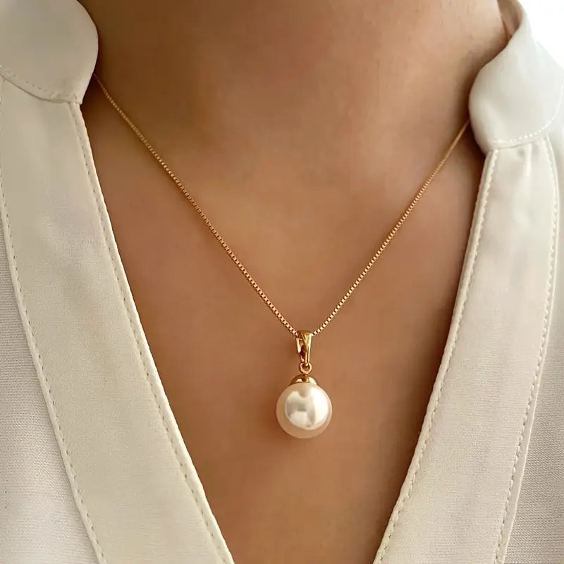 Elegant Graceful Collar de Perlas Set