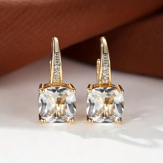 Mystic Piedra Aretes de Aro | Oro