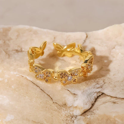Colleen Butterfly Oro Anillo