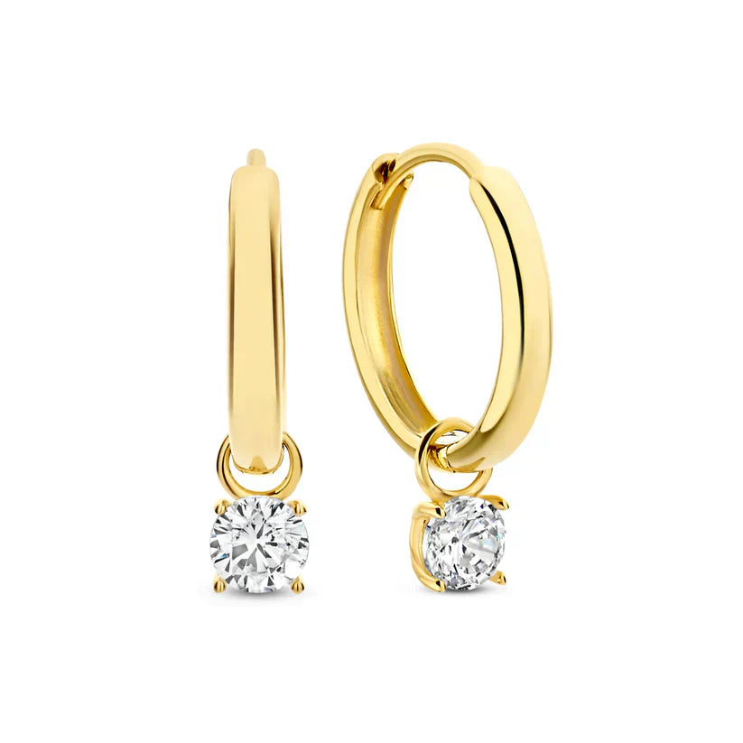 Larmes de Lune Piedra Aretes Set | Oro
