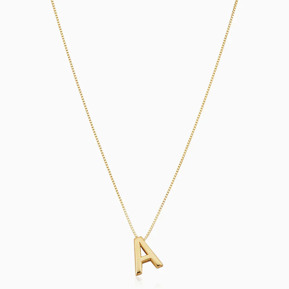 Love letter initial collar | Oro