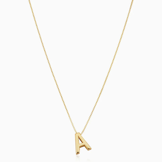 Love letter initial collar | Oro