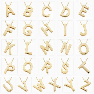 Love letter initial collar | Oro