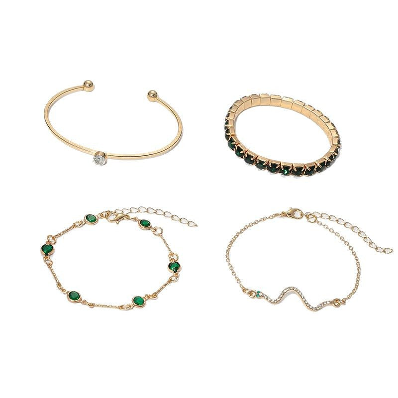 Oro Esmeralda Set de Pulseras