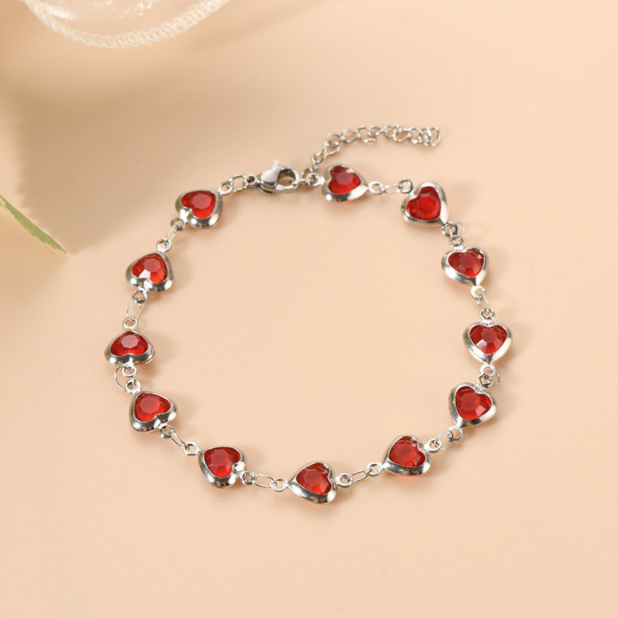 Ophelyra Garnetelle Pulsera | Blanco Oro