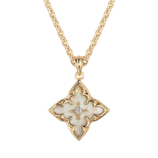 Blue Clover Pendant Collar | Oro