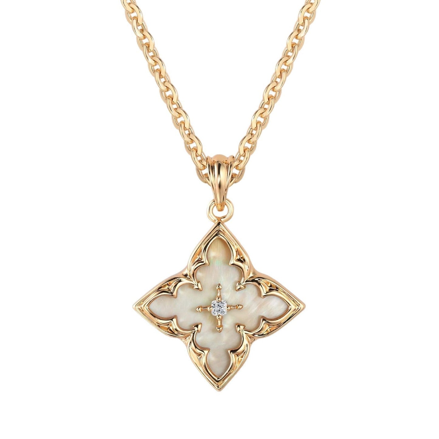 Brown Clover Pendant Collar | Oro