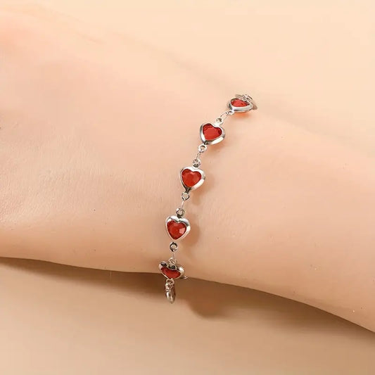 Ophelyra Garnetelle Pulsera | Blanco Oro