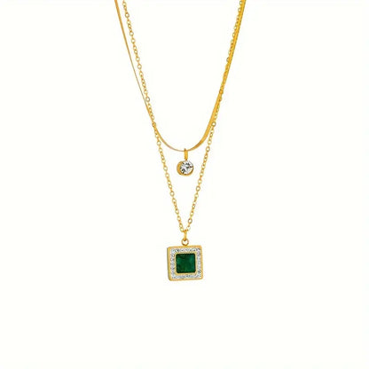 Oro Esmeralda Layered Collar