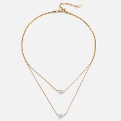 Sophisticated Layered Collar de Perlas